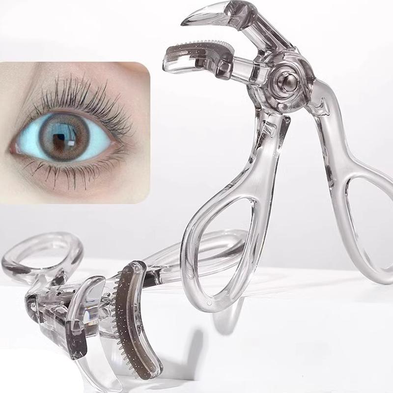 Wide-Angle Partial Eyelash Curler Portable One-Clip Curling Comb Tooth Lashes Curler Easy To Operate Styling Enlarge Eyes Tool