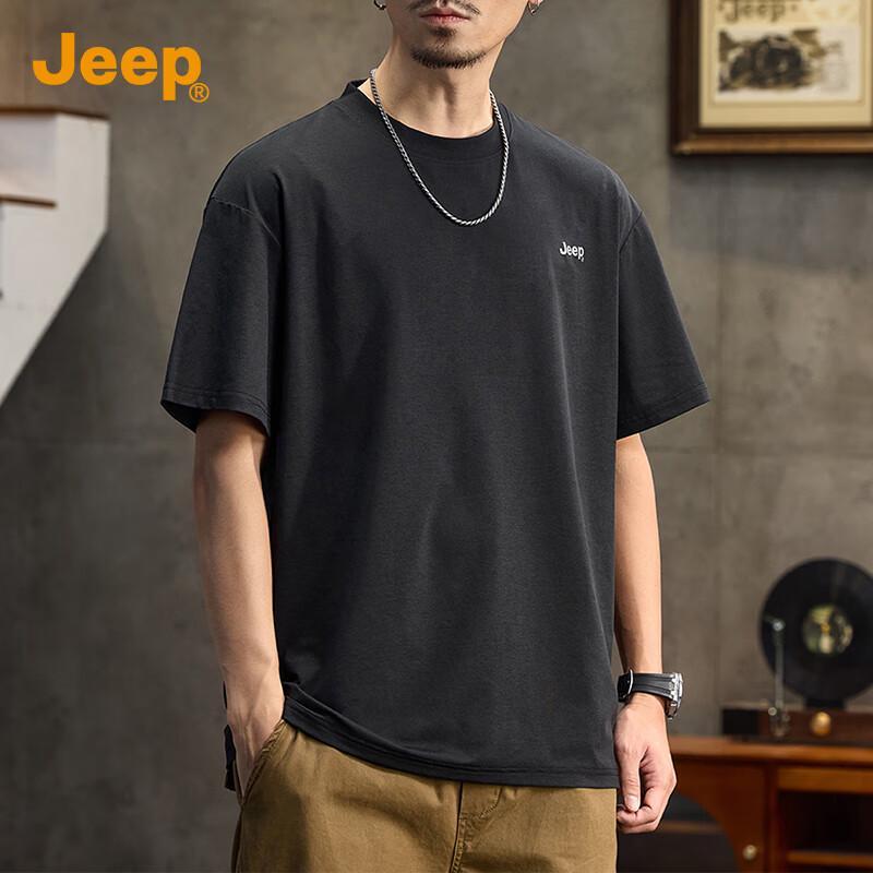 Jeep Мужская антибактериальная футболка из ледяного шелка 7A