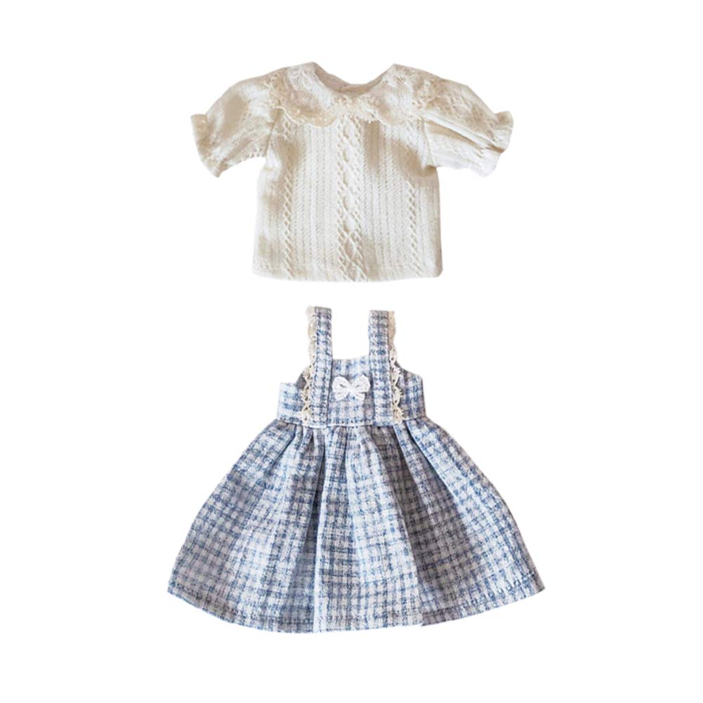 Rakulifey Костюм Блайз Платье Рубашка Одежда для куклы Блайз Licca-chan Obitsu 24 Универсальный комплект из 2 предметов (синий)