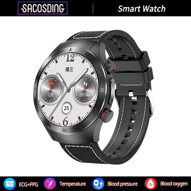 SACOSDING New 1.43 Inch AMOLED Screen Smart Watch 2024 Bluetooth Call Watches For Women Health Monitor Sport Fitness Women Smartwatch