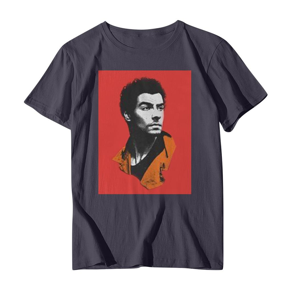 Повседневная модная спортивная футболка с круглым вырезом и принтом унисекс с коротким рукавом