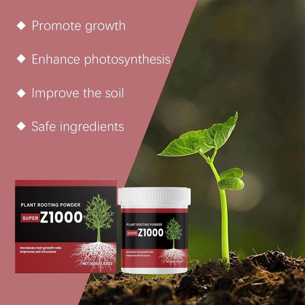 Plants Rooting Stimulator Powerful Multipurpose Soil Fertilizer Rooting Powder for Tree Cuttings for Various Flowers Vegetables