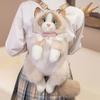 Новый реалистичный кукла-марионетка в виде кошки, рюкзак-кошка, мягкая пушистая, милая мультяшная кукла-рюкзак, школьные сумки, подарки