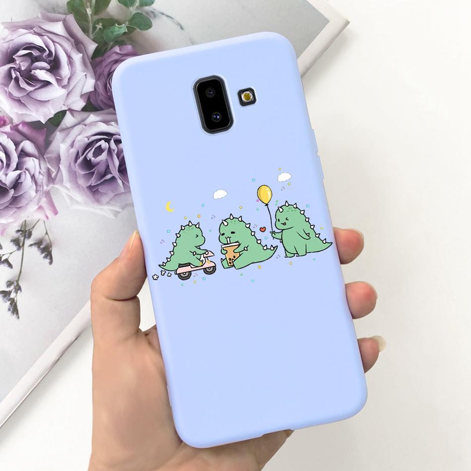 Чехол для Samsung Galaxy J6 Plus 2018 Samsung J6 (2018) J6+ J 6 J6Plus J610F J600G Милый Конфетный Цвет Мягкий Силиконовый Задний Чехол для Телефона
