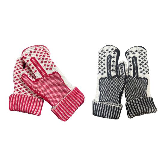 Забавные варежки со средним пальцем, уютные вязаные перчатки со скрытым отношением, дерзкие вязаные перчатки с жестом «фак»