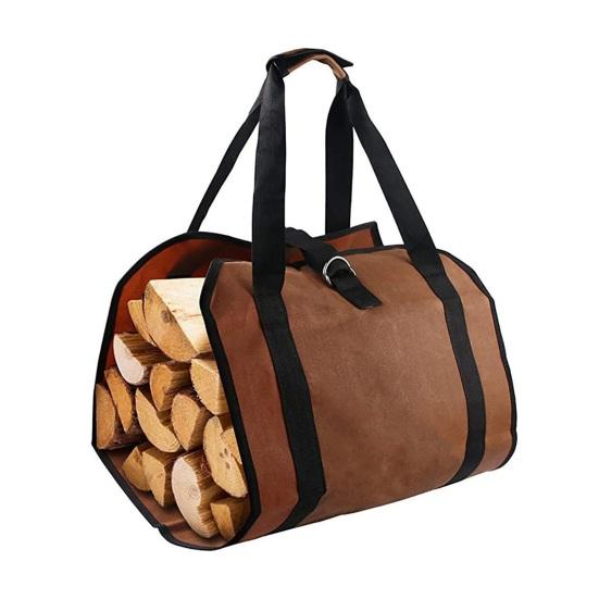 Сумка для хранения дров Yousheng Canvas с усиленной ручкой, водонепроницаемая ткань, складная конструкция, сумка для хранения дров