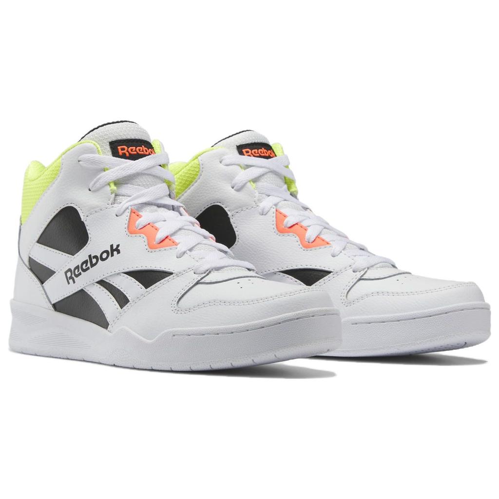 Reebok Royal BB 4500 High 2 Белые Черные кислотно-желтые мужские кроссовки Обувь-Белый Core-Черный Солнечно-кислотно-желтый HR0519