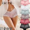 Boxer Briefs Women Seamless and Traceless Lace Panty Sexy Lingerie High Waist Underwear