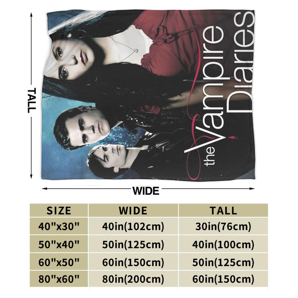 The Vampire Diaries Damon salvatore Blanket Print Plush Throw Blanket For Home Decor Travel Office Flannel Bedspread Bed Cover