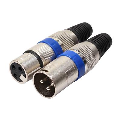 10 шт. XLR 3-контактный разъем для микрофона, мужской и женский, аудиоразъем для микрофонного кабеля