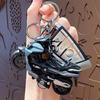 Keychain Pendant Motorbike Charm Zinc Alloy Anti-Detachable Hook Keyring Backpack Accessory Decompression Tool