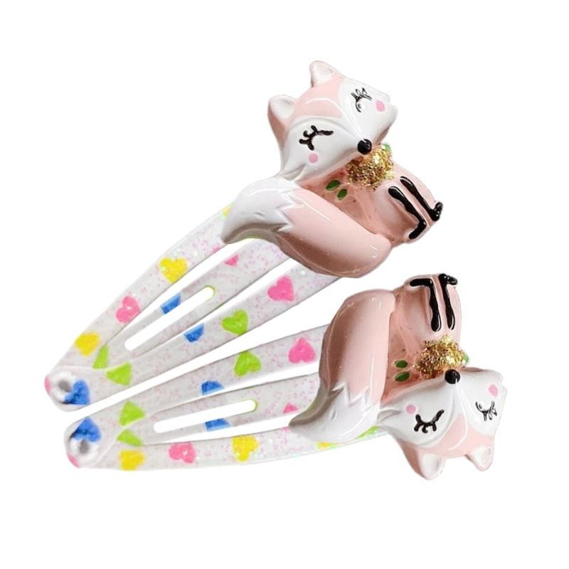 1 пара мультяшных заколок для волос в стиле фэнтези, роскошные праздничные детские заколки для волос, аксессуары для волос