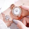 Women's Watches Quartz Watch Women Fashion Casual Ladies Watch Female Quartz Rose Gold Crystal Diamond For Women Clock