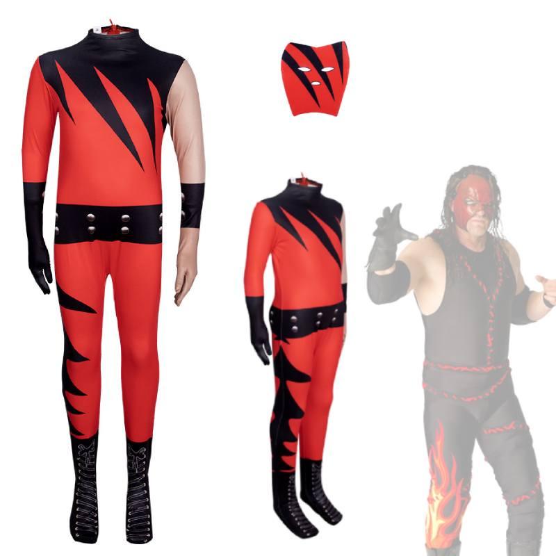 Костюм для косплея Mangguo Kids, борцовское боди с маской Кейна, новый продукт на Хэллоуин