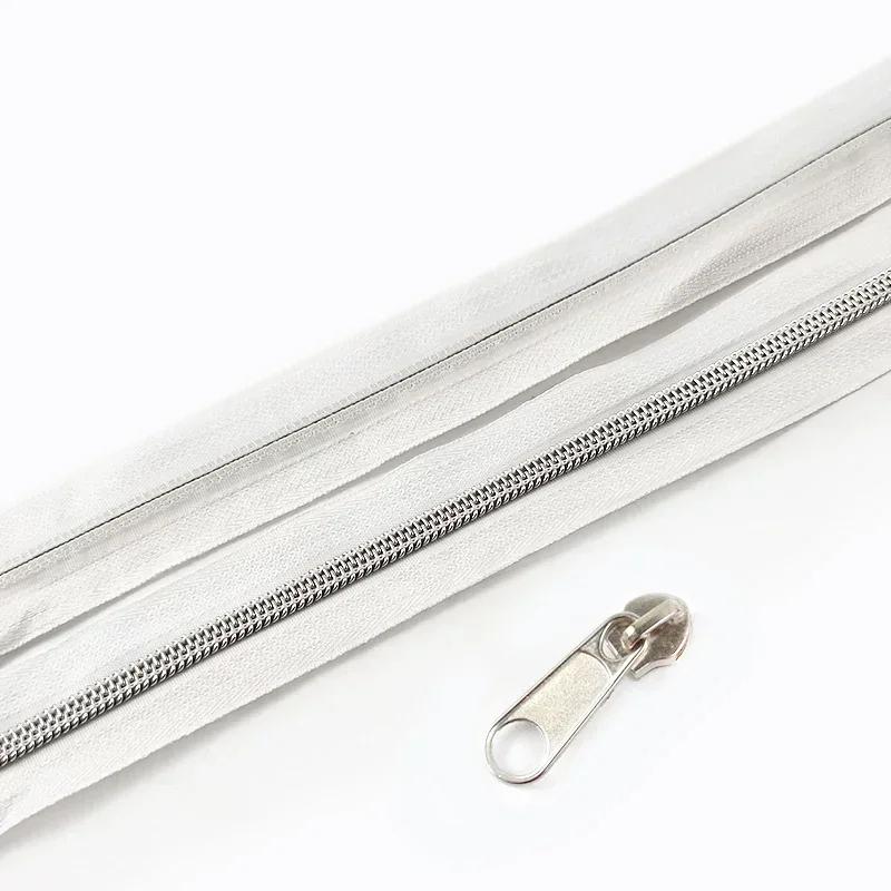 3/5/10 м 5# Нейлоновая тесьма-молния со слайдером Сумки Одежда Ремонт молний Пластиковая спиральная молния DIY Одежда Замена Швейные аксессуары