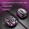 4 Earbuds Wireless Bluetooth Headset Digital Display Touch Stereo Sound Music Earphones Couple Two Pairs Of Bi-In-Ear Headset