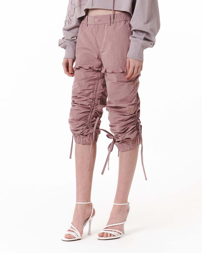 HETIT Shirred Nylon Two-Way Pants (Dusty Pink)