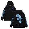 820 CHROME HEARTS Осень-Зима 2025 Новая Толстовка с капюшоном с логотипом классического стиля большого размера, Подходит для парной носки