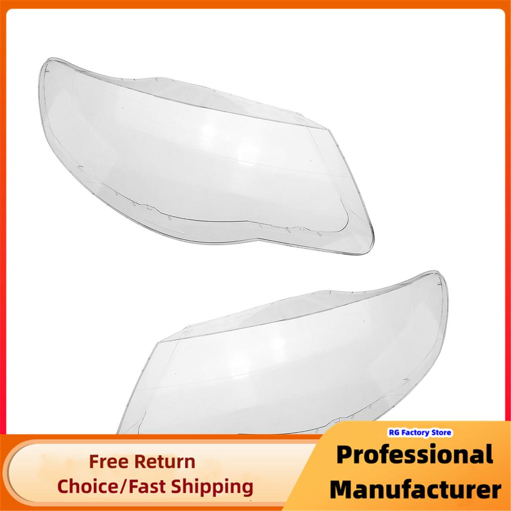 For VW Touareg 2007 2008 2009 2010 Left+Right Front Headlight Headlamp Lens Cover Clear Car Lampshade Shell