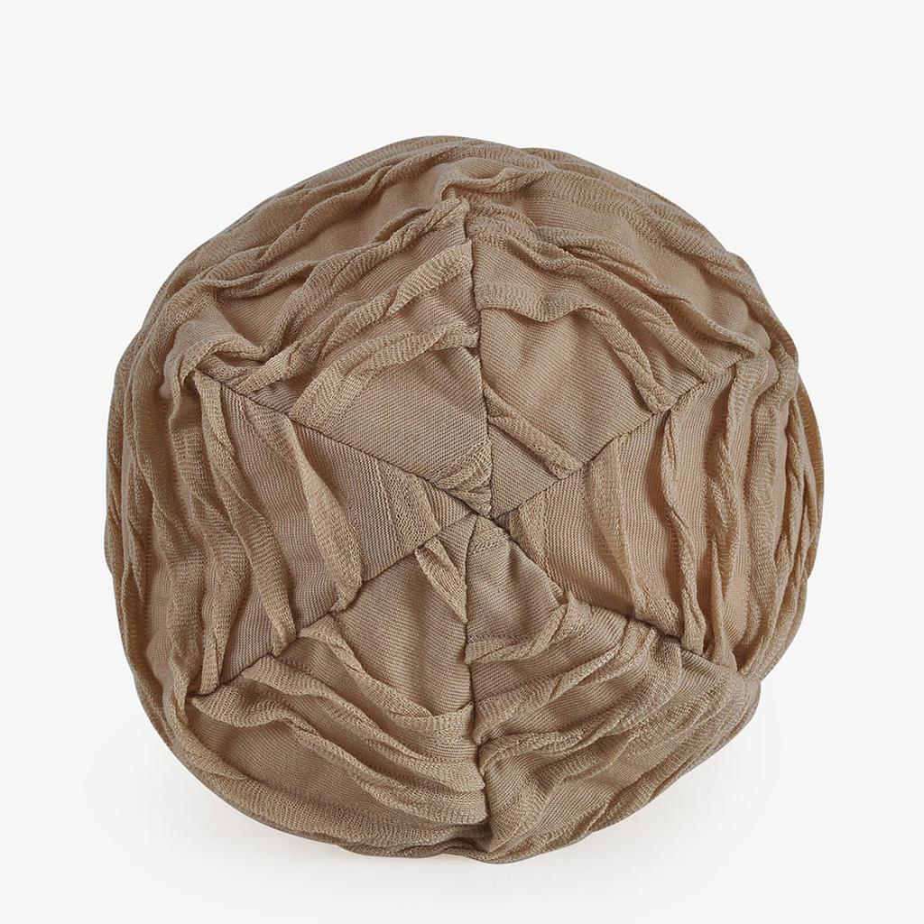 Baotou Hat Four Seasons Capped Men'S And Women'S Solid Color Wrinkled Fashion Stacking Hat