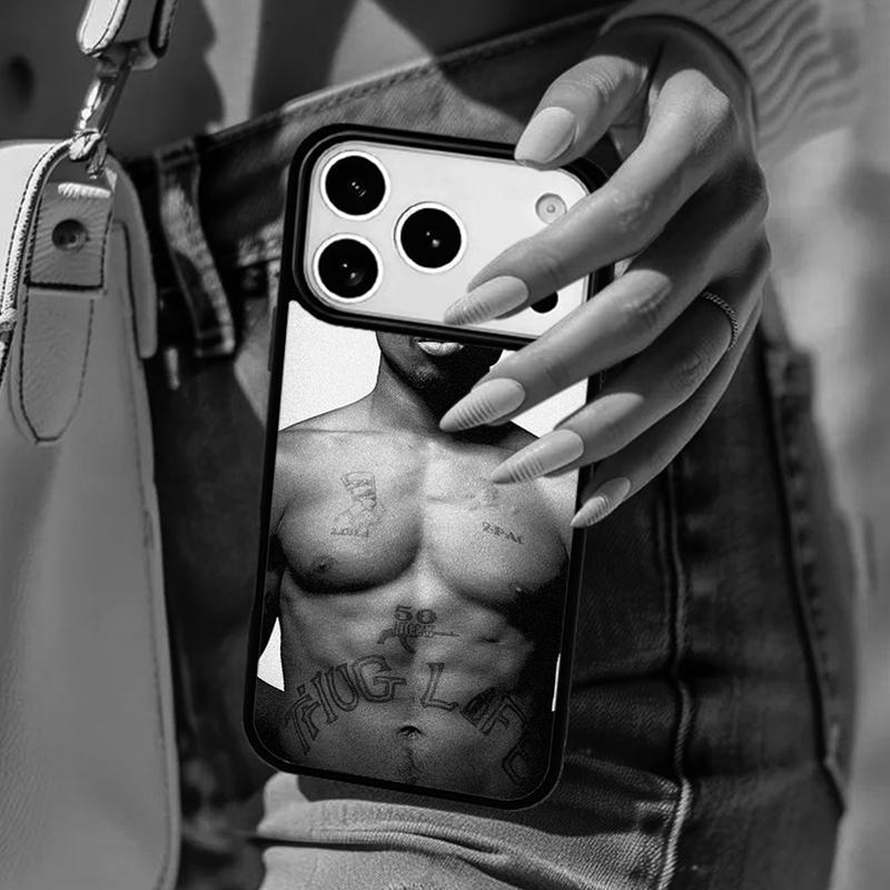2Pac Тупак Шакур подписанный Чехол для телефона Рэпер Rap Для iPhone 17 Air 14 15 13 12 Max Чехол Для Apple 15 16 16e 11 Pro Max Plus Coque
