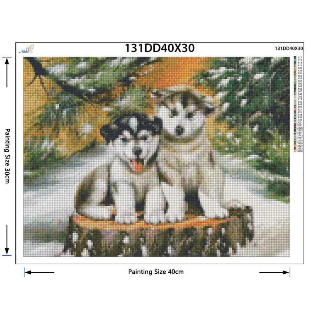 5d Diy Diamond Painting Full Round Diamond Embroidery Animals Dogs Diamond Round New Arrivals