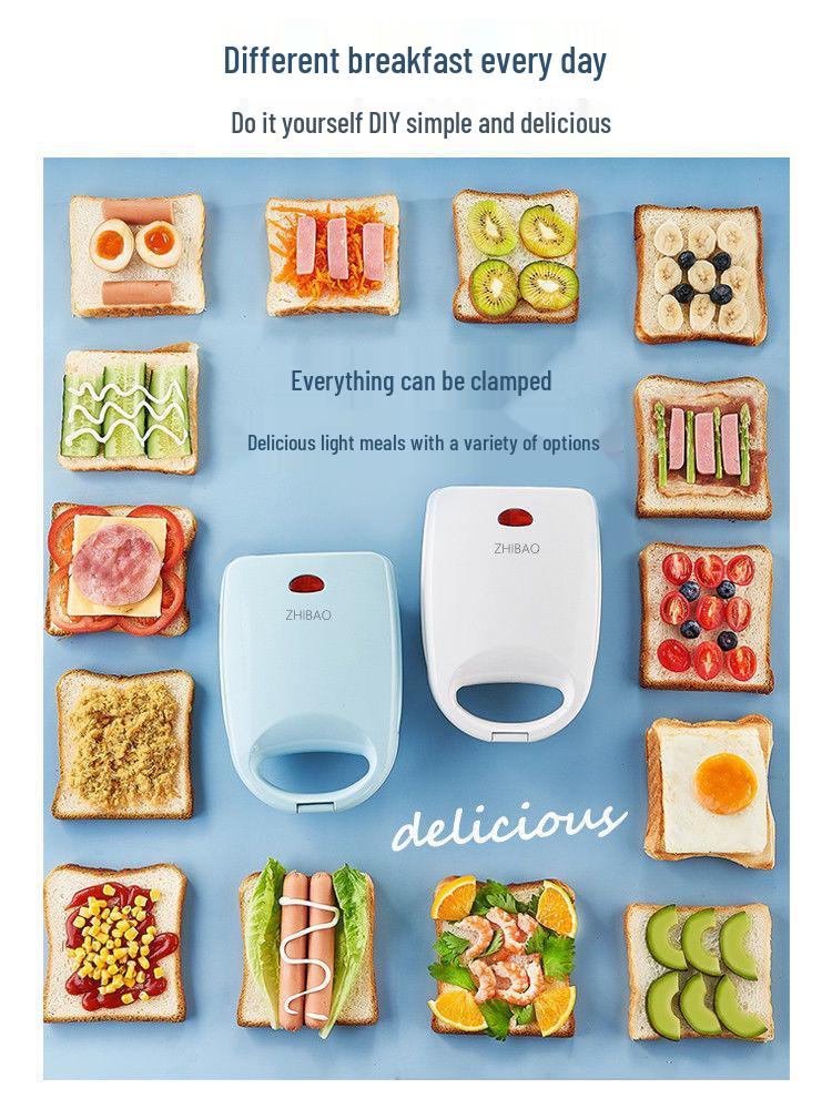 Multifunctional Sandwich Maker and Toaster - Double-Sided Electric Breakfast Grill
