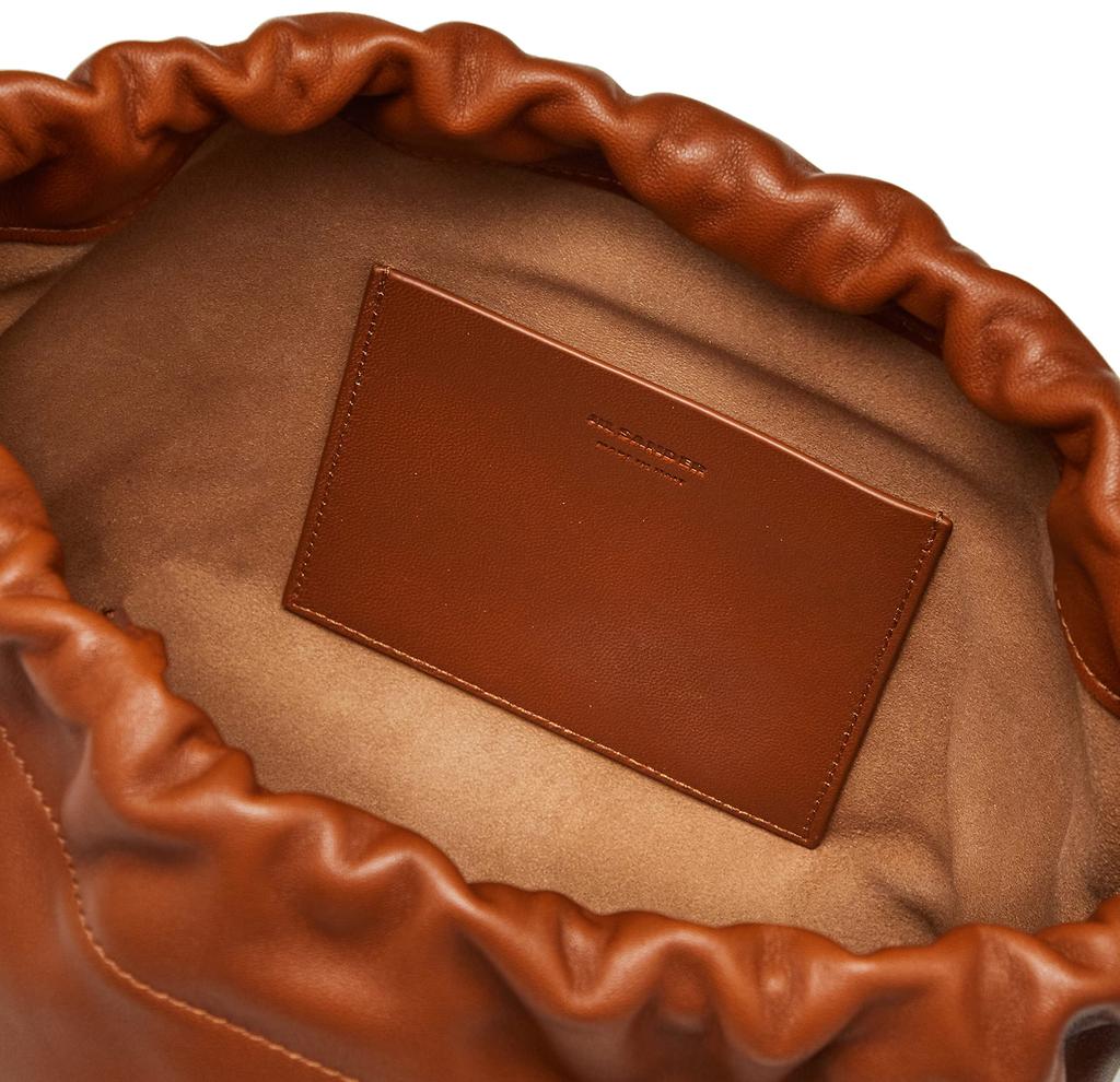 Сумка на плечо 853407WUB70052 Затягивающийся шнурок Маленькая Кроссбоди Темно-коричневый [Jil Sander] Женская [Товар]