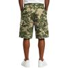 Mens Casual Drawstring Shorts Loose Fit Camouflage Print Elastic Waistband with Multiple Pockets for Outdoor Activities