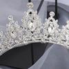 Women Wedding Crown Headband Bride Alloy Rhinestone Crown Hair Accessories for Prom Costume Party