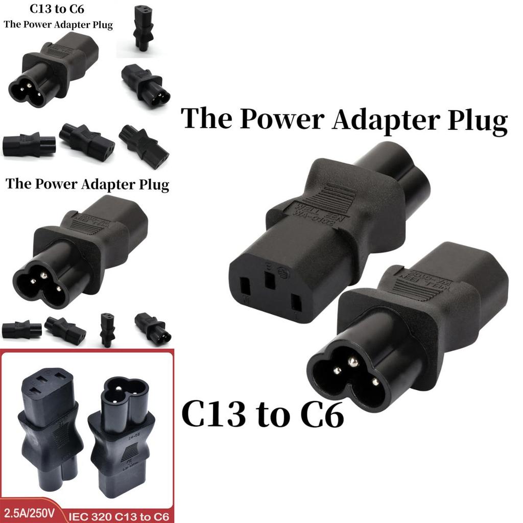Wa-0102 Meihua Rotary Brand C13 To C6 Power Plug For Internet Cafe Computer Case Pdu Lcd Monitor Modification 250v 10a