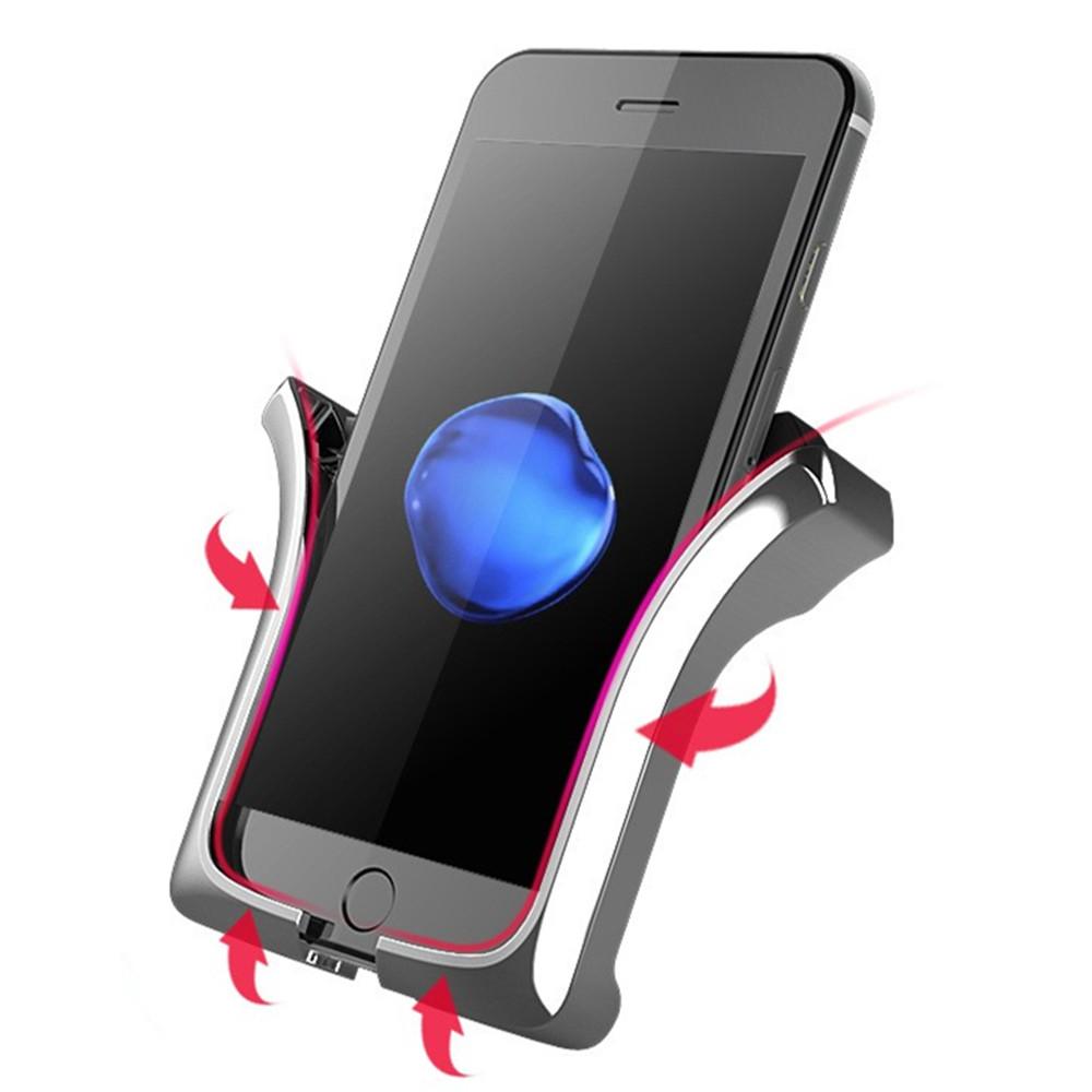 Многофункциональный автомобильный держатель для мобильного телефона с креплением на воздуховод, защелкивающийся навигационный кронштейн