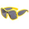 New integrated large frame one-piece European and American women's sunglasses fashion trend men's sunglasses women