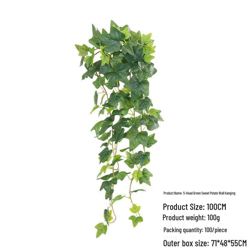Artificial Green Fern Plant Vines for Indoor/Outdoor Wall Decoration