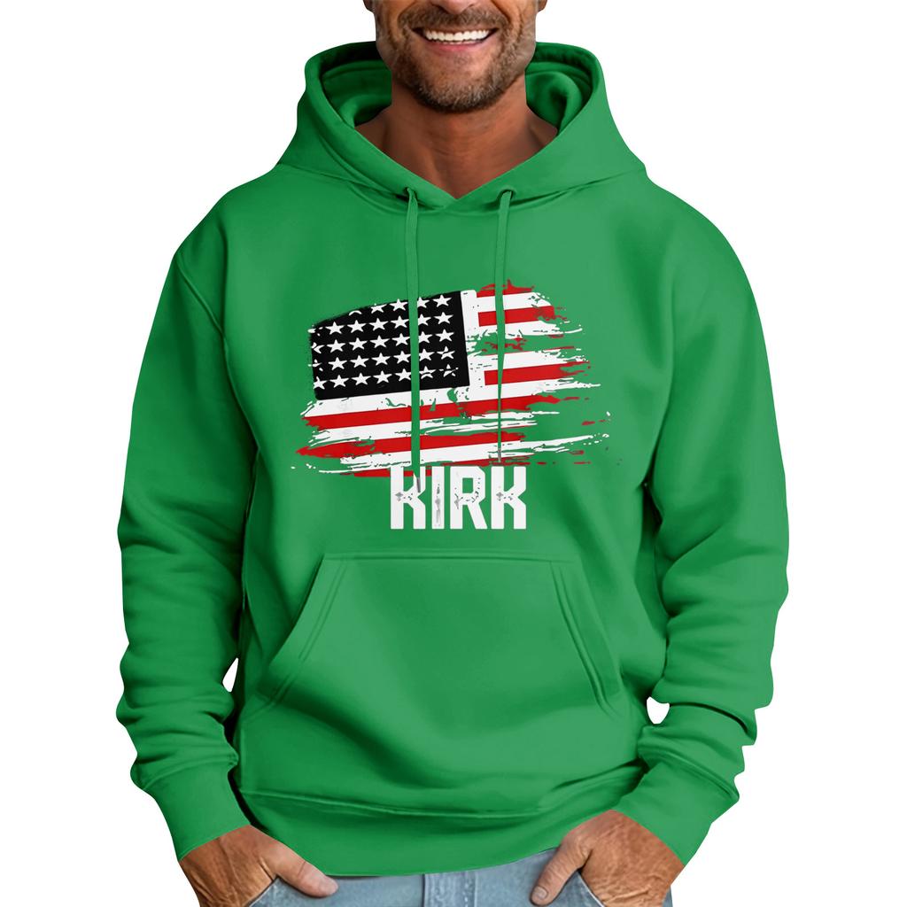 Casual Letter Print Men's Loose Hoodie