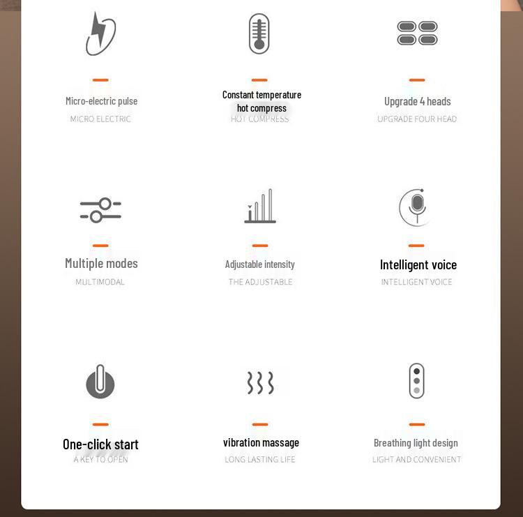 Умный массажер для шеи и плеч с импульсным нагревом и терапией горячим компрессом