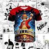 Мужская футболка по аниме One Piece с принтом Луффи, удобная и свободного кроя, подходит для мужского лета