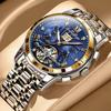 Luxury Automatic Mechanical Wristwatch Stainless Steel Tourbillon Man Watch Waterproof Luminous Business Men's Watches