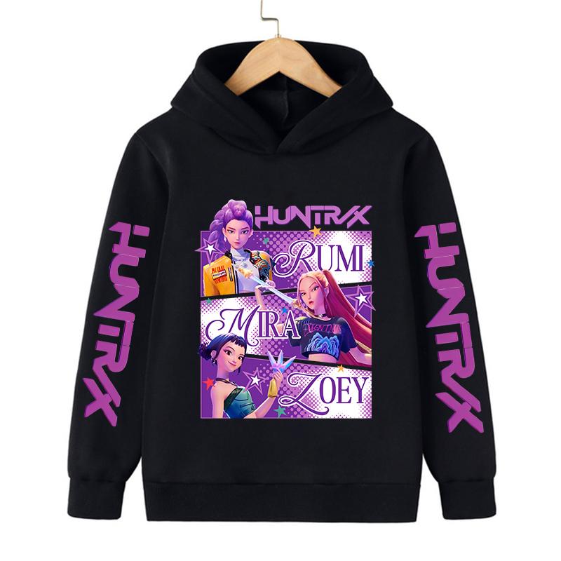 2026 Новинка в Моде Стиль Толстовка Детская Kpop Охотники на Демонов Детская Толстовка Милый Тигр Харадзюку Худи для Мальчиков Девочек Унисекс