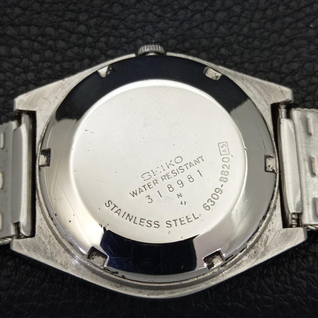 ЯПОНИЯ ВИНТАЖ SEIKO 5 АВТОМАТИЧЕСКИЕ 6309A МУЖСКИЕ ЧАСЫ С ЦИФЕРБЛАТОМ ЗЕЛЕНОГО ЦВЕТА a500802-5