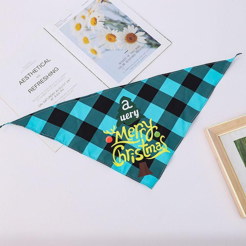 Thanksgiving Pet Supplies Dog Saliva Towel Christmas Pet Triangular Scarf Halloween Dogs and Cats Bib Bib