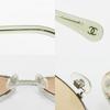 Used CHANEL sunglasses 4242 Pantoshape metal Brown Silver Chain