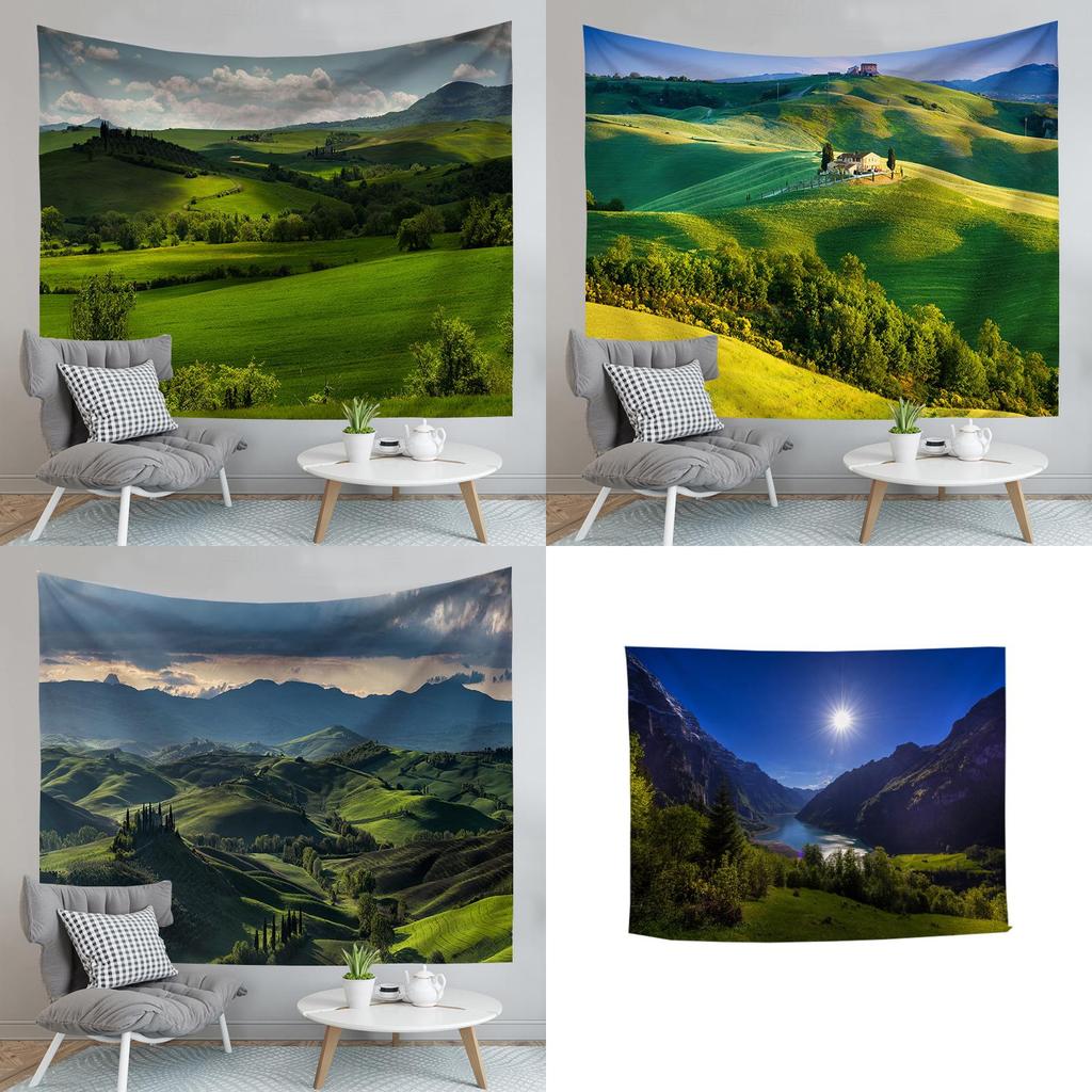 Digital Heat Transfer Tongjiamu Tapestry With Polyester Fiber Material For Home And Commercial Use