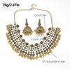 Ethnic Style Tassel Necklaces Earrings Geometric Golden Jewelry  Women