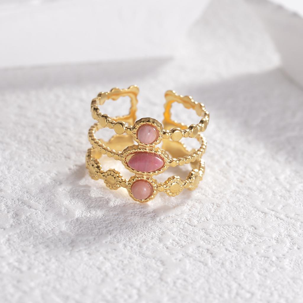 Кольца из нержавеющей стали для женщин, розовое обручальное кольцо для пары, ювелирные изделия, винтажные аксессуары