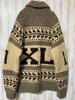 XLARGE x KANATA Свитер с узором Коуичан на молнии Ограниченный выпуск 50 Размер L Сделано в Канаде