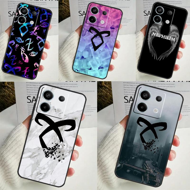 Чехол Shadowhunters с ангельской руной для Xiaomi Redmi Note 12 11 10 9 8 13 Pro Plus 12S 11S 10S 9S 10A 9C 10C 12C 13C