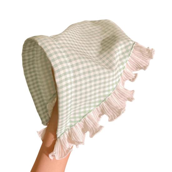 Женская повязка на голову в клетку с кружевным принтом, треугольный шарф, нескользящая повязка на голову в пасторальном стиле, обруч для волос, аксессуар для волос