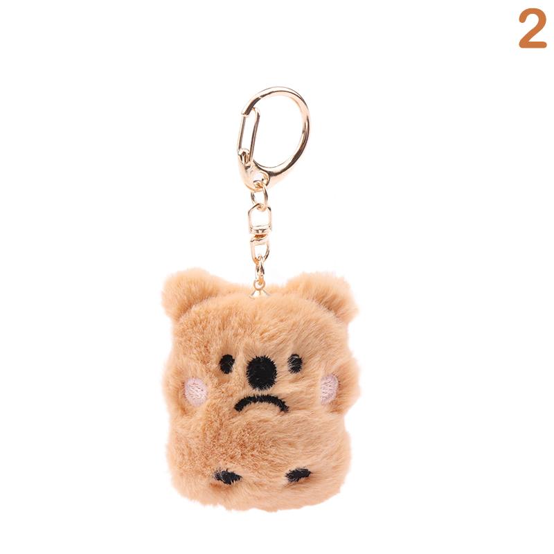 Писк, улыбающийся или плачущий медвежонок, брелок, плюшевый кулон, милый кулон для девочек, чехол для мобильного телефона, женская сумка, кулон, подарок