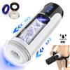 New Automatic Waterproof Male Masturbator 7 Vbration 7 Thrusting One Piece Burst  Retractable Vaginal Oral Sex Machine Penis Trainer Sex Toy  18+